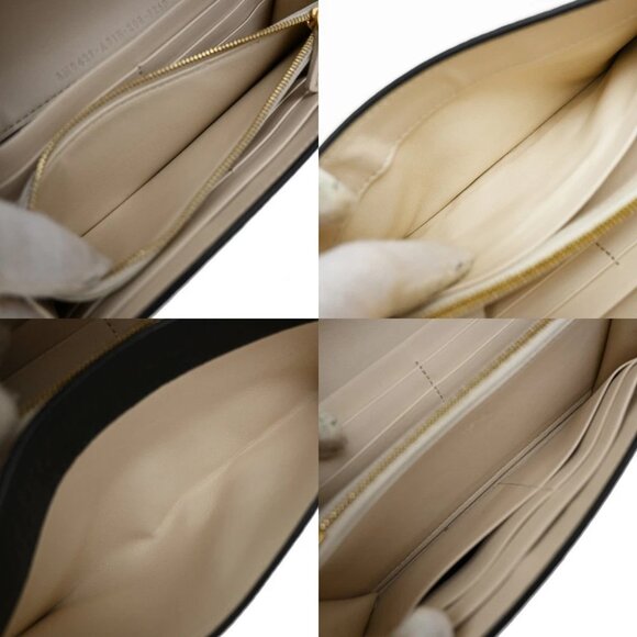 FENDI Logo Peekaboo Long Wallet Leather Black GHW Italy 83RF639 - Picture 9 of 16